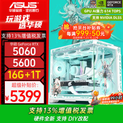 华硕 AMD R5 整机海景房 5600+华硕RTX 5060 配置二旗舰版