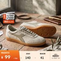 diadora 男女T头鞋低帮休闲板鞋德训鞋Saunter OG 白/米N8326 38.5