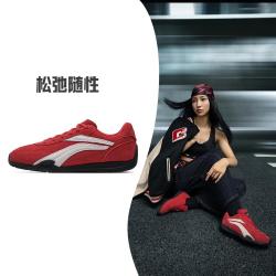 李宁 女鞋时尚复古舒适赛车薄底鞋运动鞋休闲鞋
