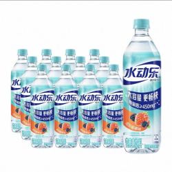可口可乐 水动乐功能饮料莓果味桃味营养素电解质 900ml*12瓶