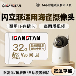 闪立派 存储卡适用海雀智能摄像头内存卡tf卡高速Class10专用fat32格式循环录制Micro sd卡 TF32G