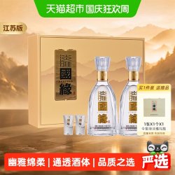 今世缘 淡雅国缘 42度 500mL*2瓶 礼盒装 白酒