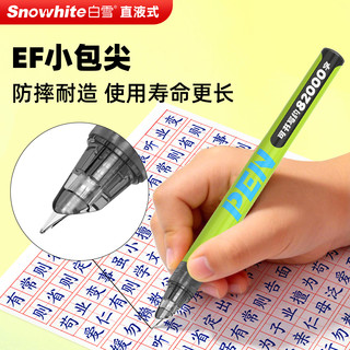 白雪 FP35 直液式可擦钢笔 EF尖 蓝色 20支