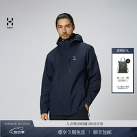 户外徒步：HAGLÖFS HAGLOFS火柴棍(Fleece)3-in-1 Jacket男子户外硬壳三合一冲锋衣 抓绒男款-拉普蓝 M