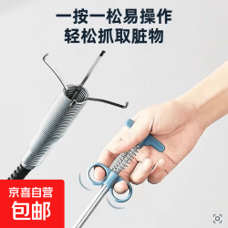 下水道疏通神器管道堵塞厕所地漏厨房多功能家用万能神器能通马桶 疏通爪颜色随机 300cm1个装