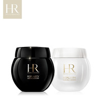 赫莲娜 HR)黑绷带白绷带面霜套装(晚霜50ml+日霜50ml) 玻色因面霜修护舒缓水乳 滋润补水保湿滋润营养