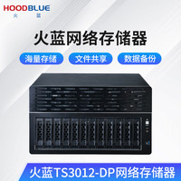 火蓝 TS3012-DP万兆光纤NAS网络存储器12盘位私有云磁盘阵列文件共享存储