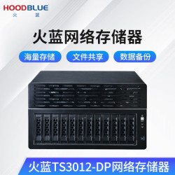 火蓝 TS3012-DP万兆光纤NAS网络存储器12盘位私有云磁盘阵列文件共享存储