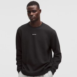 lululemon Steady State男士圆领卫衣 *文字徽标*拉绒丨lululemon丨LM3GMZS