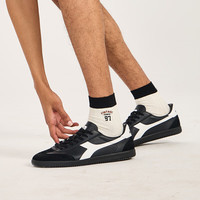 diadora 德训鞋男女鞋经典复古运动休闲板鞋Saunter EC 黑/白N8422偏小，建议大半码 36