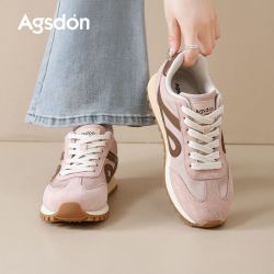 奥古狮登 厚底德训鞋女2026新款秋季女鞋芭蕾阿甘鞋百搭休闲运动鞋