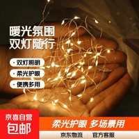 其它 小夜灯随身灯电池小灯电脑键盘台灯床头灯野营 暖白氛围-1.0米 1条装