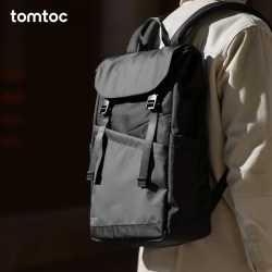 tomtoc 几何双肩包男士电脑包女大学生书包简约新款时尚通勤背包