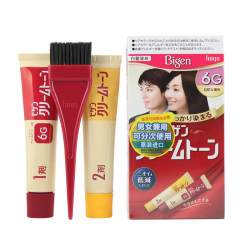 美源 hoyu/美源可瑞慕染发剂盒装均匀染色遮白发棕色植物天然
