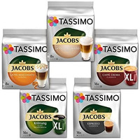 TASSIMO 咖啡胶囊 5种口味 64颗装