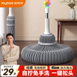 佳帮手 45cm自拧水拖把家用一拖净免手洗2026懒人毛线吸水墩拖布洗拖一体