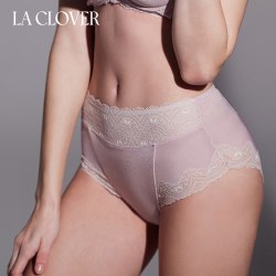 LA CLOVER 兰卡文女士网纱内裤高腰平角内裤女魅力光影系列LC23XA1