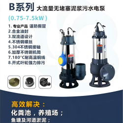 污水泵220v380v养殖场化粪池鱼塘抽泥浆泵污水抽水泵抽粪泵