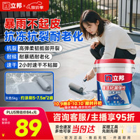 立邦 耐晒抗裂聚氨酯防水涂料 灰色 5KG