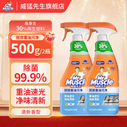 威猛先生 油污清洁剂500g厨房重油污清洗剂厨房灶台油烟机清洁去污 油污清洁剂 500g*2