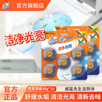 清洁收纳：威猛先生洁厕宝38g蓝泡泡洁厕块洁厕灵厕所马桶清洁除异味 超市同款 38g*10块
