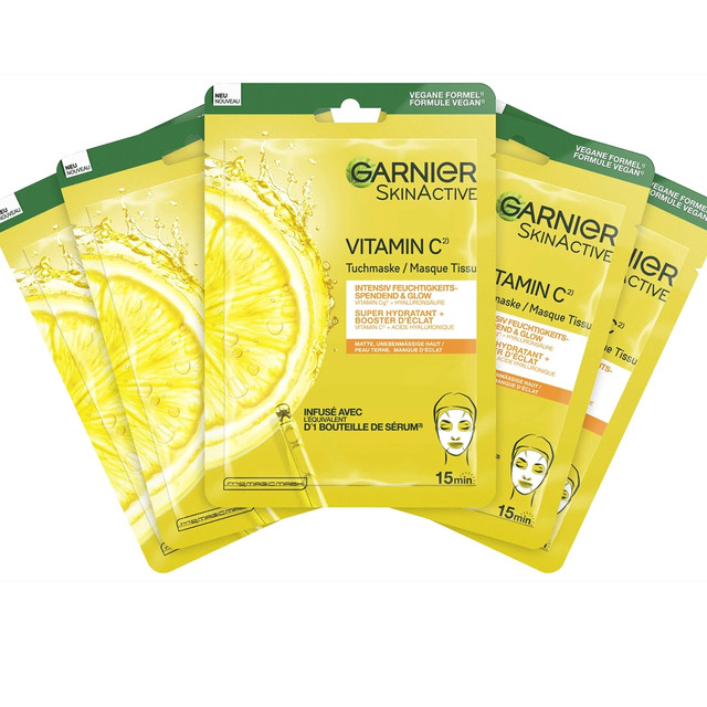 卡尼尔 SkinActive 5 件装维生素 C 面膜
