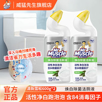 清洁收纳：威猛先生洁厕液600g双瓶家用实惠装洁厕宝卫生间马桶除垢去渍去异味 洁厕液600g*2 清新雪松