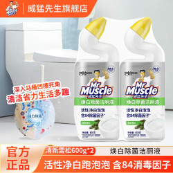 威猛先生洁厕液600g双瓶家用实惠装洁厕宝卫生间马桶除垢去渍去异味 洁厕液600g*2 清新雪松