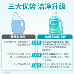 蓝月亮 除菌去味洗衣液橙花香3kg/瓶 儿童可用 去霉味 品质严选