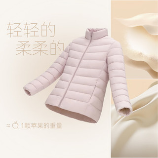 雪中飞 轻薄立领短款羽绒服 女式 黑色 M