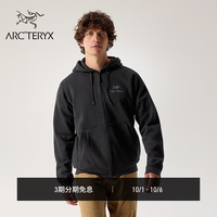 户外徒步：始祖鸟 EMBLEM FLEECE 男子抓绒衫 黑色 M