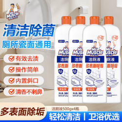 威猛先生洁厕剂清香型洁厕灵洁厕液马桶清洁除垢除异味 清香型 500g*4
