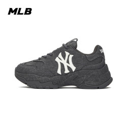 MLB 鞋子男女运动增高仿牛仔老爹鞋25春3ASHA025N-50GRD-235 37.5 (235mm)