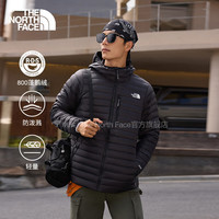 户外徒步：北面 排骨羽绒服男800蓬鹅绒Bettaforca户外轻量保暖26秋冬新品|8KBK WOO/宇宙黑 XL 180/108A