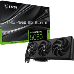 微星 RTX 5080 16G Inspire 3X OC 黑色 - 16GB GDDR7