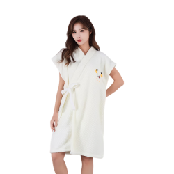 范爷家 可穿式浴裙 女 短袖 家居服