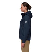 户外徒步：Mammut 猛犸象 女式 Ultimate VII SO 连帽软壳夹克,海洋的,Medium