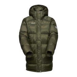 Mammut 猛犸象冰川发光连帽派克大衣女式夹克, 深色沼泽