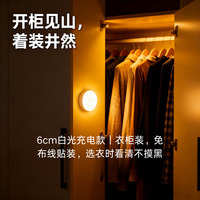 艾勒丝汀 夜间老人婴儿喂奶人体智能感应灯  顶配款感应白光+常亮带开关 护眼柔