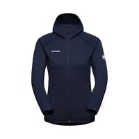 户外徒步：Mammut 猛犸象 Aconcagua Ml 女士连帽中层夹克,海军蓝,XS EU