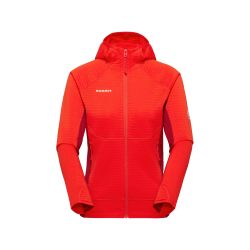 Mammut 猛犸象 Taiss Ml 女式连帽夹克中层, mammut 红色-深色猛犸象 红色 M