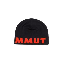Mammut 猛犸象中性款标志无檐帽, 黑色