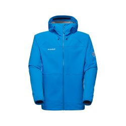 Mammut 猛犸象 男式 Ultimate Comfort So 连帽夹克, 冰川蓝