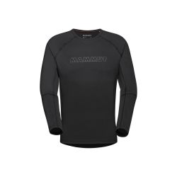 Mammut 猛犸象 男式 Selun Fl 长袖徽标徒步衫,黑色,XXL