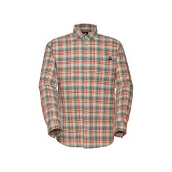 Mammut Trovat 男式夏季长袖徒步衬衫, 银色 Sage-Mammut 红色