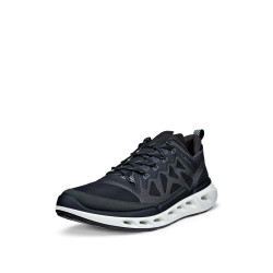 ECCO 男式 Biom 720 Breathru 系带, 黑色/亮白色/黑色