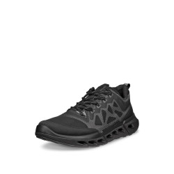 ECCO 女式 Biom 720 Breathru 系带, 黑色/亮白色
