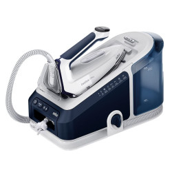 Braun Household CareStyle 7 Pro 蒸汽熨斗 IS 7282 BL - 带 FreeGlide 3D 底板的蒸汽熨斗，iCare 功能，可拆卸 2 升水箱，蒸汽喷射 600 克/分钟，2700 瓦，蓝色/白色