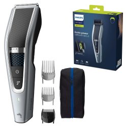 Philips 飞利浦 5000系列 理发器 HC5630/15，具有28种长度设置，3个梳子附件和涡轮模式