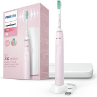 Philips 飞利浦 Sonicare 3100 系列声波电动牙刷，带压力传感器和 BrushSync 更换提醒，HX3673/11，Sugar Rose